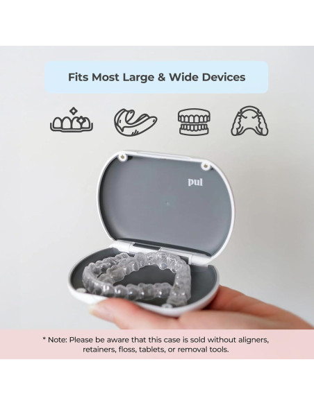 Estuche PUL para Alineadores Transparentes - Gris