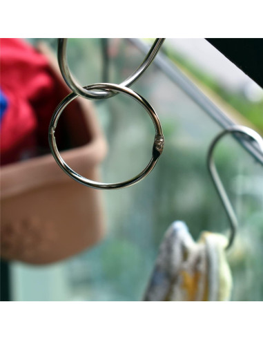 Anillos de Encuadernación GOTOONE 5.08 cm Niquelado Plateado 20 Pzas