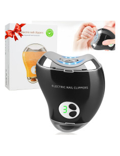 Cortador de Uñas Eléctrico Bvrocio 2 en 1 con Pantalla LED