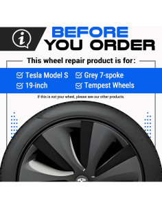 Pintura de Retoque Zink Wheels 19" Tempestad Gris Tesla Model S 2