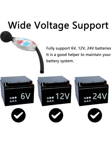 Probador de Batería Watris Veiyi 6V 12V 24V Medición Rápida