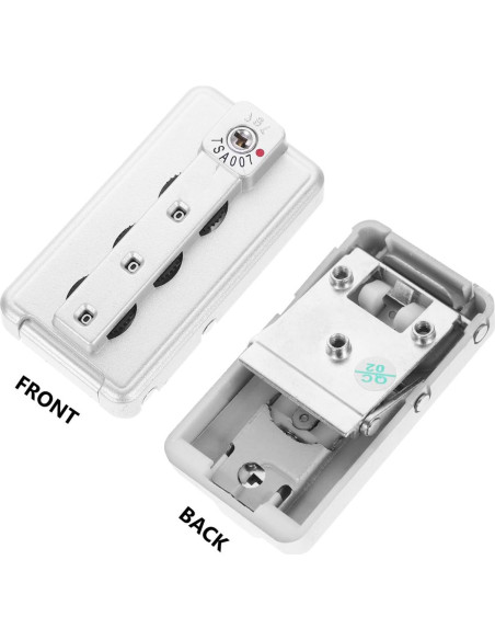 Candado de Equipaje Hemoton QSQ1554YT012WI 3 Dígitos Plata