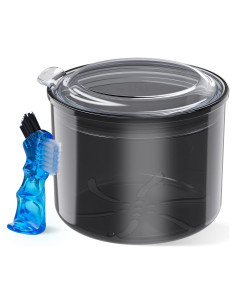 Estuche para Dentaduras HEMILAB Negro 8.89x8.89x7.37 cm