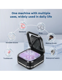 Limpiador Ultrasónico Gcdaxour para Dentaduras 42kHz 2 Modos 2