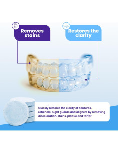 Tabletas de limpieza Retainer Brite 192 unidades para alineadores 2