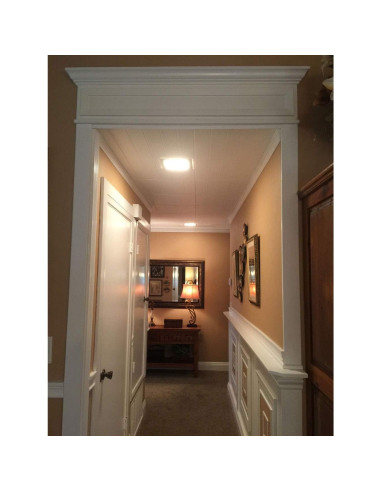 Azulejo de Techo de Espuma LA MAISON R104 Blanco Sólido 2.01 m