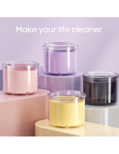 Estuche para Dentaduras HEMILAB Negro 8.89x8.89x7.37 cm