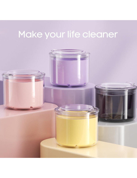 Estuche para Dentaduras HEMILAB Negro 8.89x8.89x7.37 cm