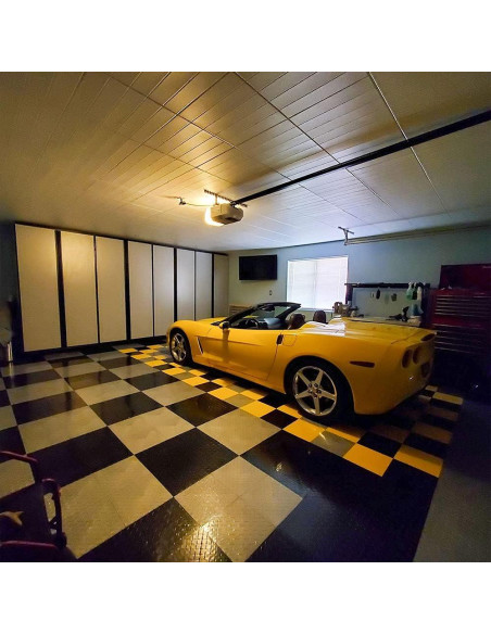 Azulejo de Techo de Espuma LA MAISON R104 Blanco Sólido 2.01 m