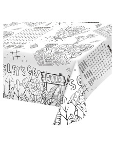Mantel de Papel para Colorear Gatherfun Safari 2 Piezas 137x224 cm