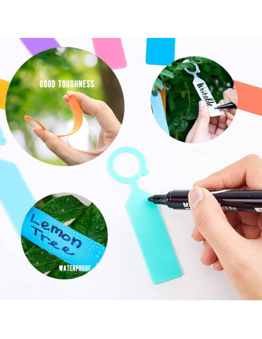 100 Etiquetas de Jardín Star River - Plástico Impermeable 10.9 cm