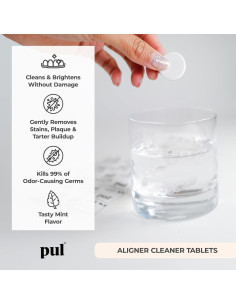Tabletas Limpiadoras PUL 96 Unidades - Para Alineadores y Retenedores 2