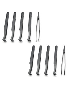 Juego de 10 Pinzas de Plástico Antiestáticas Qjaiune 115mm