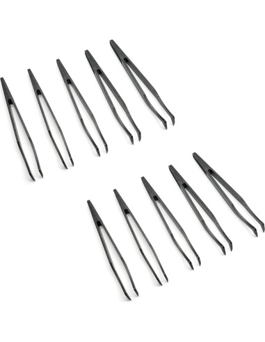 Juego de 10 Pinzas de Plástico Antiestáticas Qjaiune 115mm