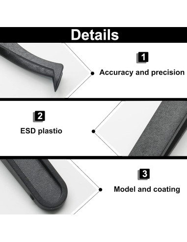 Juego de 10 Pinzas de Plástico Antiestáticas Qjaiune 115mm
