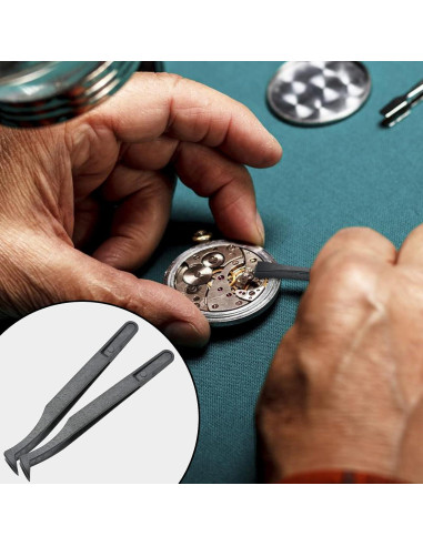 Juego de 10 Pinzas de Plástico Antiestáticas Qjaiune 115mm