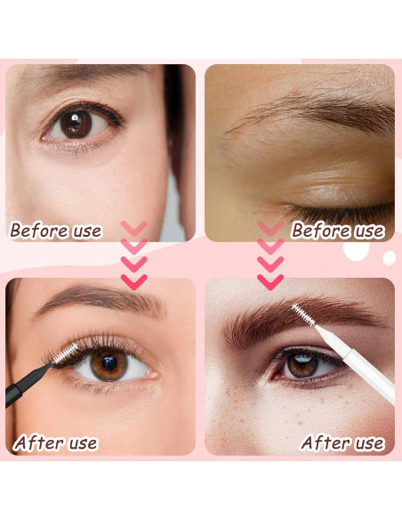 100 Cepillos Micro para Cejas y Pestañas CANIPHA - 10 Colores