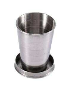 Taza Plegable de Acero Inoxidable Walfront 75ml para Viaje