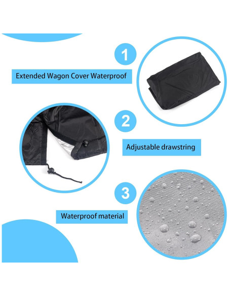 Cubierta de Carro Impermeable SEJGGKQ 96.5x55.9x50.8 cm
