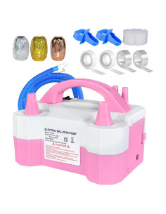 Bomba de Globo Eléctrica STMOUTUO 600W Rosa Inflación Rápida