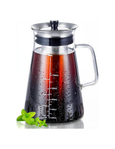 Cafetera Cold Brew Aquach 34 Oz Vidrio Borosilicato Apta Lavavajillas