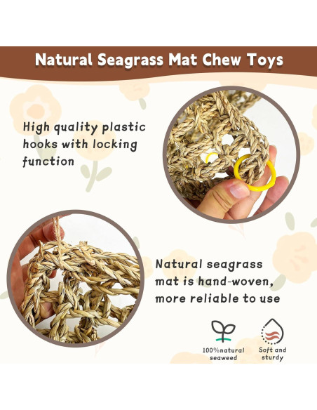 Alfombra de Hierba Marina Kathson 2 Pcs 99 x 18 cm para Aves