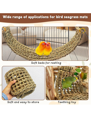 Alfombra de Hierba Marina Kathson 2 Pcs 99 x 18 cm para Aves