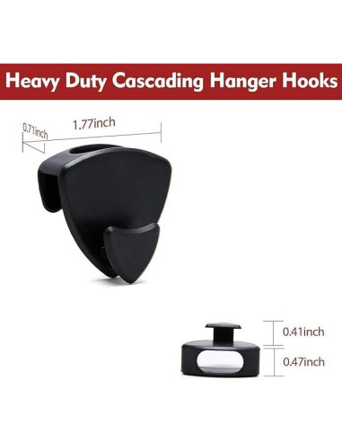 Ganchos Extensores para Perchas YIBENBEN - Ahorra Espacio - 25 Unidades