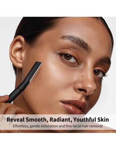 Rasuradora de Dermaplaning BULIMICA con 10 Cuchillas - Negro