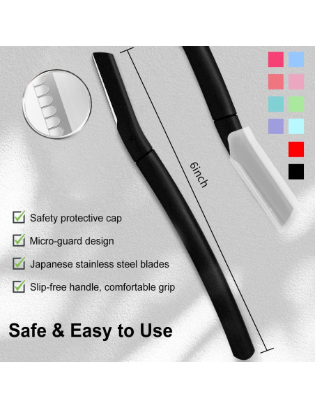 Rasuradora de Dermaplaning BULIMICA con 10 Cuchillas - Negro