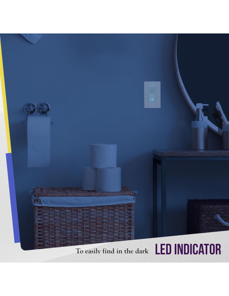 Interruptor de Luz con Sensor de Movimiento Enerlites HMOS-J-W 500W