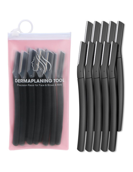 Rasuradora de Dermaplaning BULIMICA con 10 Cuchillas - Negro