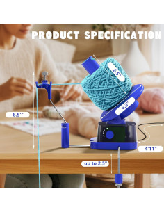 Enrollador de Hilo Eléctrico Zappyway SPYW-1 Azul 368.5 g 2