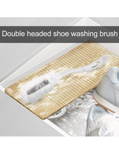 Cepillo de Limpieza de Zapatos Feelorna Doble Extremo 27.5 cm