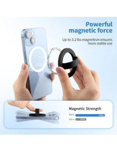 Soporte de Agarre Magnético de Silicona VZZNN 2 Pcs para iPhone 2