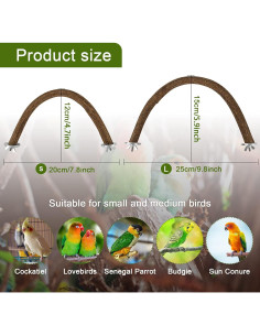 Soporte de Madera Natural Rypet para Aves 30.5x40.6 cm 2