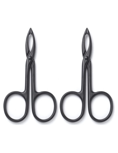 Pinzas de Cejas Motanar 2 Piezas Punta Recta Acero Inoxidable