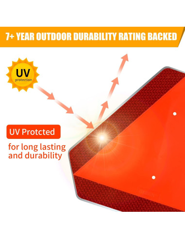 Señal de Seguridad Triangular DXSIGN 14x16" Reflectante Aluminio