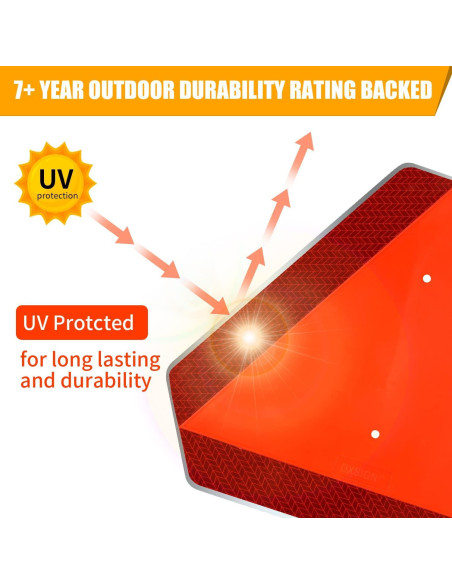 Señal de Seguridad Triangular DXSIGN 14x16" Reflectante Aluminio