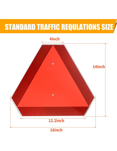 Señal de Seguridad Triangular DXSIGN 14x16" Reflectante Aluminio