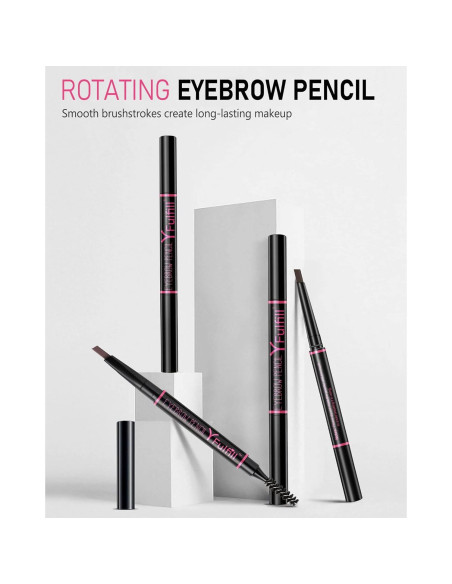 Lápiz de Cejas Impermeable Yfulfill Negro 0.5mm Doble Extremo Lápiz de Cejas Impermeable Yfulfill Negro 0.5mm Doble Extremo