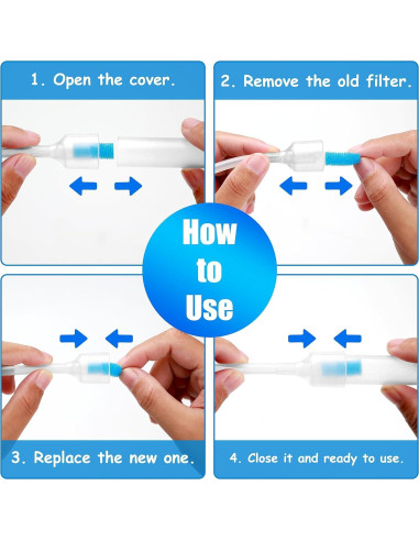 Paquete de 100 Filtros de Higiene Qunlions para Aspirador Nasal
