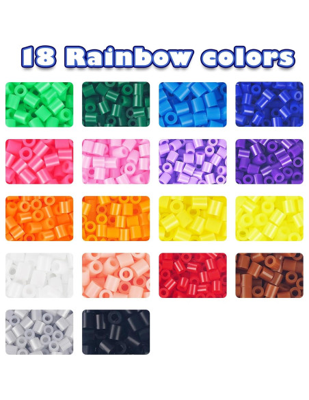 Kit de Perlas de Fusión FUNZBO 12000 Piezas Multicolor