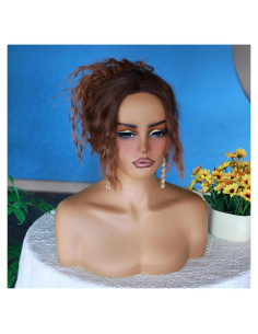 Cabeza de Maniquí L7 para Exhibición de Pelucas - Rojo