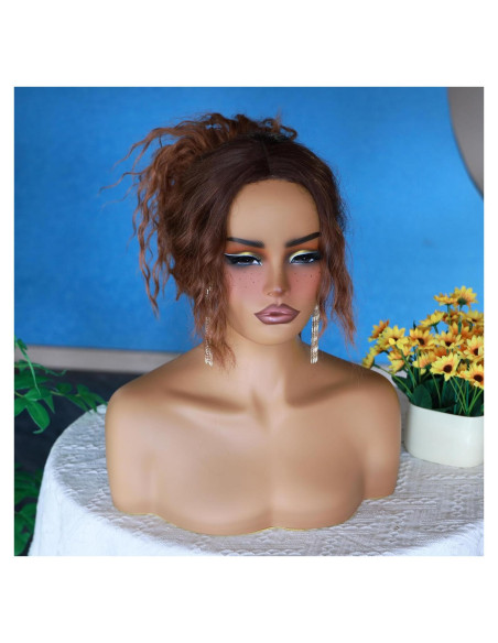 Cabeza de Maniquí L7 para Exhibición de Pelucas - Rojo