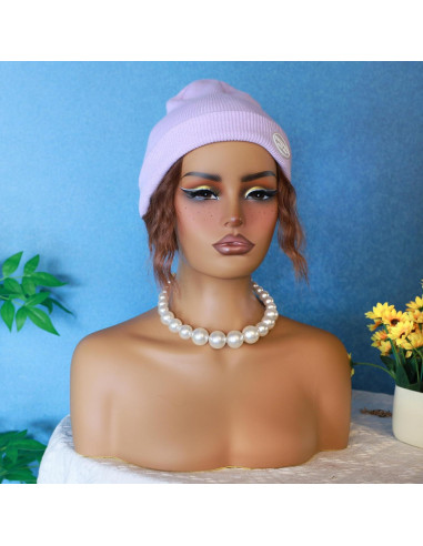 Cabeza de Maniquí L7 para Exhibición de Pelucas - Rojo