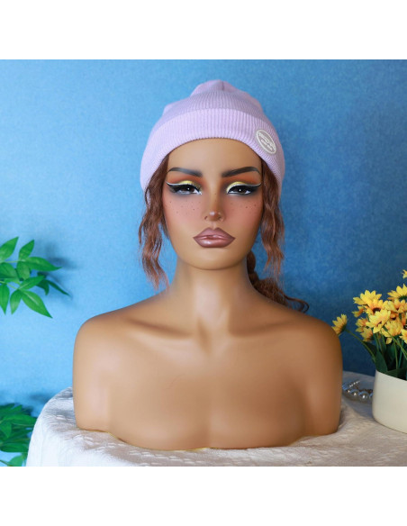 Cabeza de Maniquí L7 para Exhibición de Pelucas - Rojo