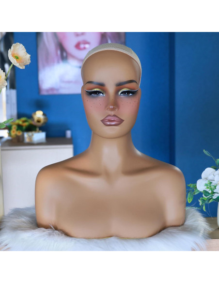 Cabeza de Maniquí L7 para Exhibición de Pelucas - Rojo