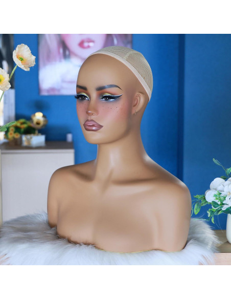 Cabeza de Maniquí L7 para Exhibición de Pelucas - Rojo