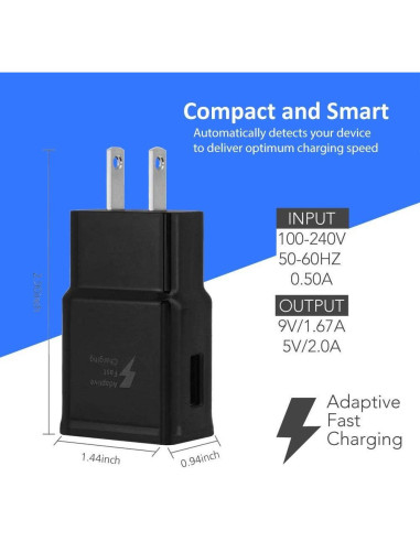 Cargador de Pared Rápido USB Tipo C Pantom PWCS + Cable 1.5m